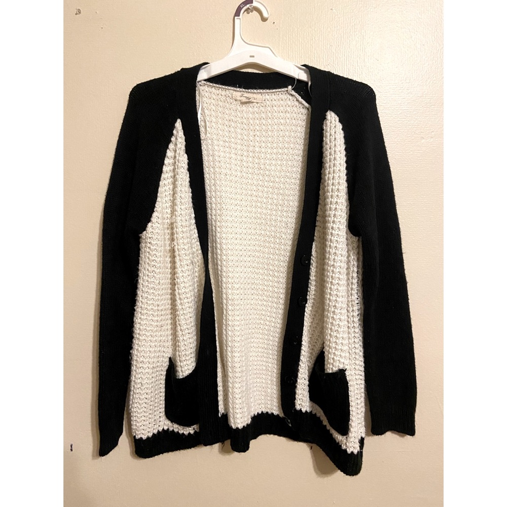 Black & white cardigan